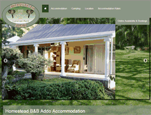 Tablet Screenshot of homesteadbnb.co.za